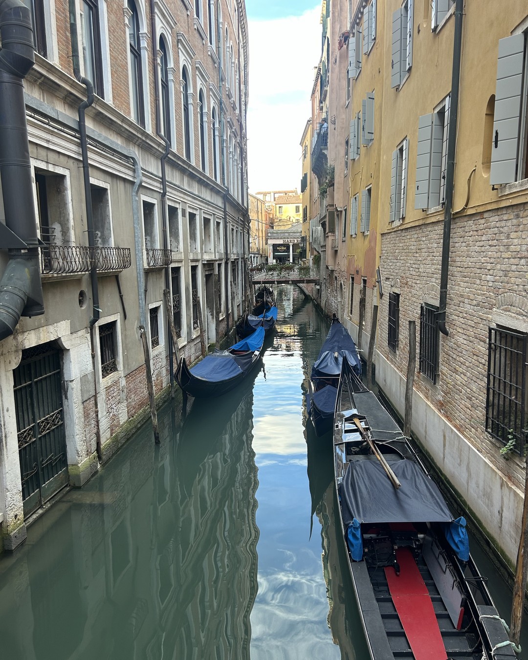 Gondolas at rest, before we hit the road back to Lyon.